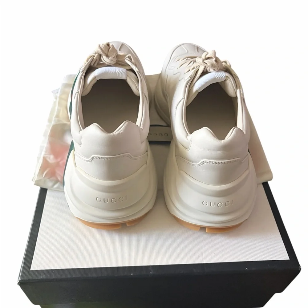 Men's Gucci Rhyton Web Print Sneakers size 10.5 new